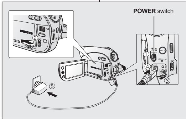 SAMSUNG VP-DX1000 - Témoin de charge - 1