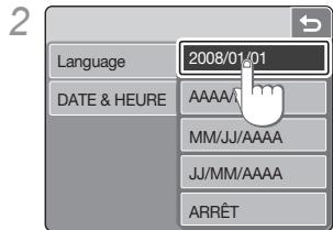 SAMSUNG NV100 - Réglage de la date et de l'heure - 2