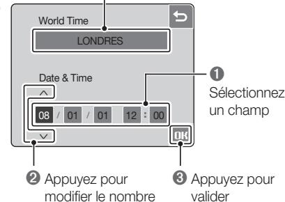 SAMSUNG NV100 - Réglage de la date et de l'heure - 3