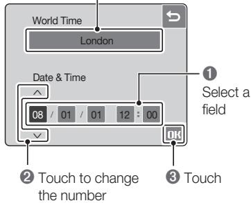SAMSUNG NV100 - Set the date and time - 3