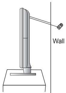 SAMSUNG LE40A626A3M - To avoid the TV from falling: - 3