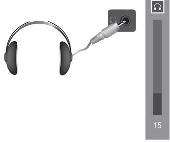 SAMSUNG LE40A626A3M - Branchement du casque (vendu séparément) - 1