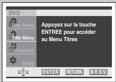 SAMSUNG UW-28J10VD - Utilisation du menu Titre - 2