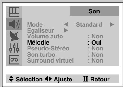SAMSUNG UW-28J10VD - Paramètres de son supplémentaires - 2