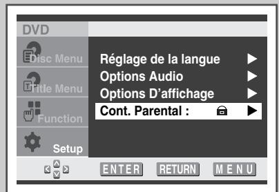 SAMSUNG UW-28J10VD - Configuration du contrôle parental - 1