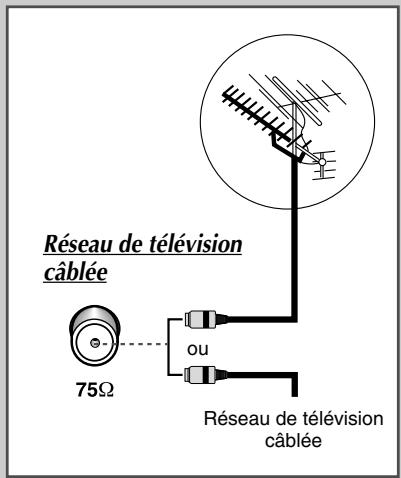 SAMSUNG UW-28J10VD - Branchement à un réseau de télévision câblée ou hertzienne - 1