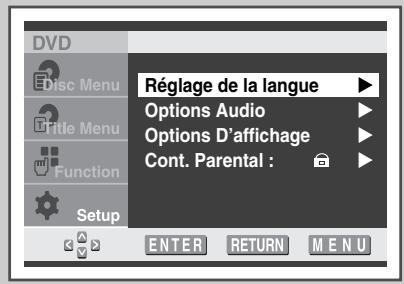 SAMSUNG UW-28J10VD - Configuration des fonctions de langue - 2