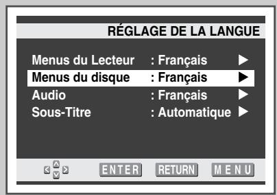 SAMSUNG UW-28J10VD - Configuration des fonctions de langue - 4