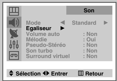 SAMSUNG UW-28J10VD - Réglage des paramètres du son - 2