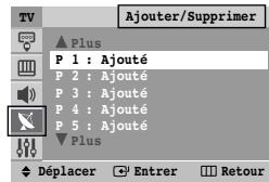 SAMSUNG CS-21Z30MH - Canal - Ajouter/Supprimer - 1