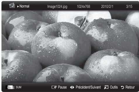 SAMSUNG UE-37C6000 - Visualisation d'une photo (ou d'un diaporama) - 1