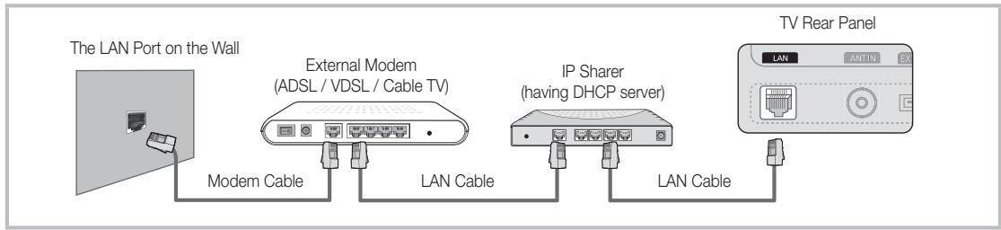 SAMSUNG UE-37C6000 - Connecting to a Wired Network - 2