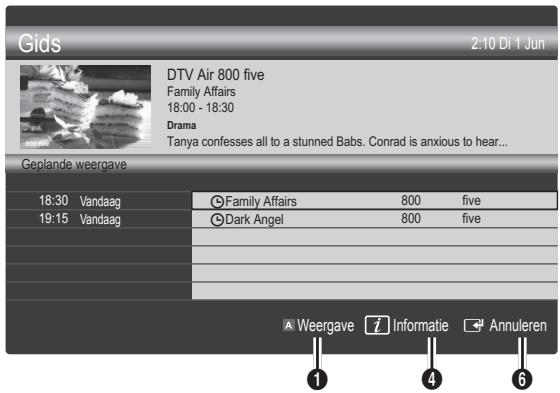 SAMSUNG UE-37C6000 - Geplande weergave gebruiken - 1