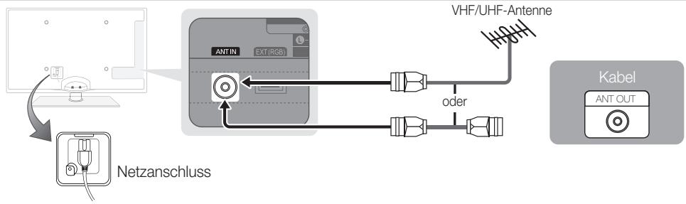 SAMSUNG UE-37C6000 - Verbinden mit einer Antenne - 1