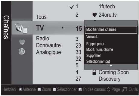 SAMSUNG UE-37C6000 - (dans Gestion chaînes) - 1