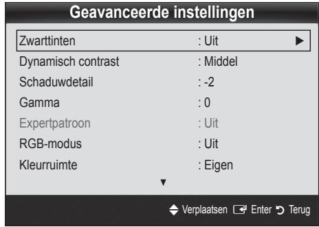 SAMSUNG UE-37C6000 - Geavanceerde instellingen - 1