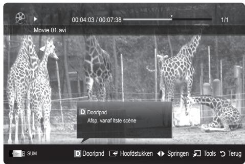 SAMSUNG UE-37C6000 - Filmbestand doorlopend afspelen (Afspelen hervatten) - 1