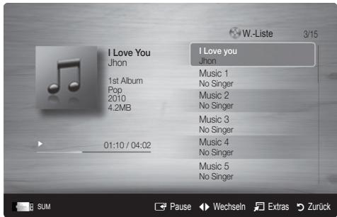 SAMSUNG UE-37C6000 - Wiedergeben von Musik - 1