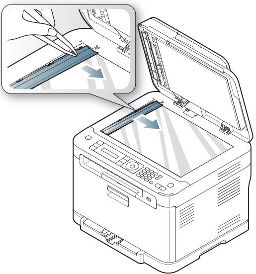 SAMSUNG CLX-3185FW - Nettoyage du scanner - 4