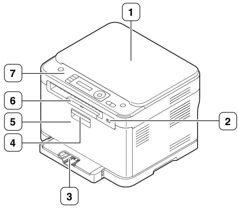SAMSUNG CLX-3185FW - Vue avant - 1