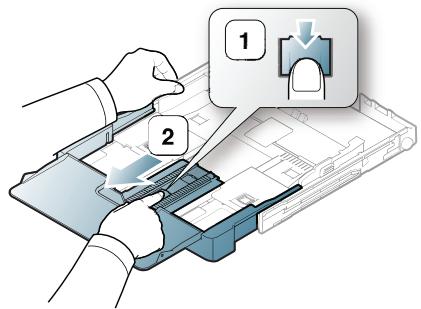 SAMSUNG CLX-3185FW - Changement du format du bac pour le support d'impression - 3