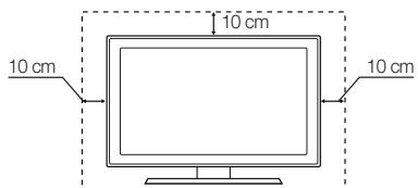 SAMSUNG UE32F4000AW - Securing the Installation Space - 3