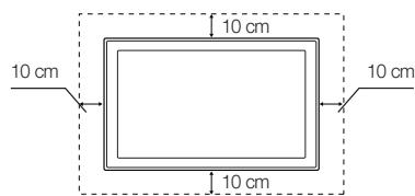 SAMSUNG UE32F4000AW - Absichern des Aufstellbereichs - 2