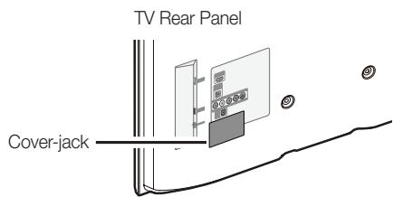 SAMSUNG UE32F4000AW - Caution of the cover-jack - 2