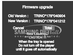 SAMSUNG DVD-HD870 - Aktualisierung durchführen - 2