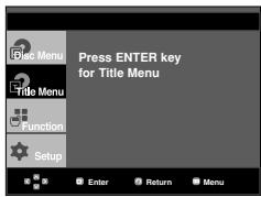 Press ENTER key for Title Menu