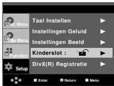 Taal Instellen Instellingen Geluid Instellingen Beeld Kinderslot : DivX(R) Registratie