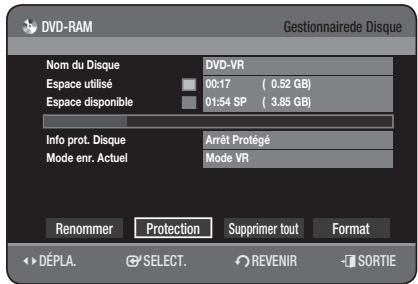 SAMSUNG DVD-HR777 - Protection d'un disque - 4