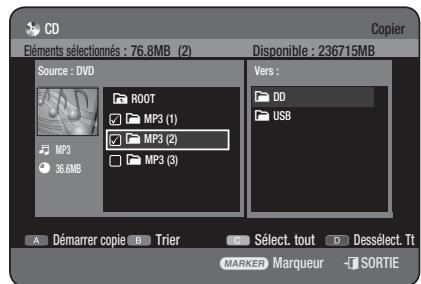 SAMSUNG DVD-HR777 - Copie de dossiers - 1