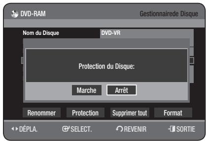 SAMSUNG DVD-HR777 - Protection d'un disque - 5