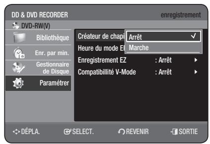 SAMSUNG DVD-HR777 - Création automatique des chapîtres - 6
