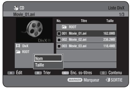 SAMSUNG DVD-HR777 - Utilisation de la fonction Trier - 1