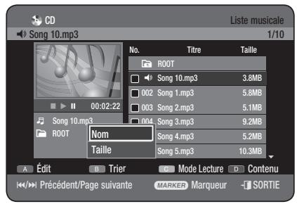 SAMSUNG DVD-HR777 - Utilisation de la fonction Trier - 2