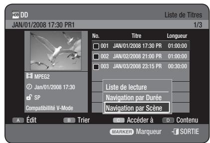 SAMSUNG DVD-HR777 - Utilisation du bouton TITLE LIST - 1