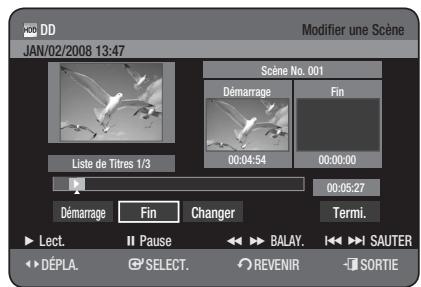 SAMSUNG DVD-HR777 - Modification d'une scène (replacement d'une scène) - 1