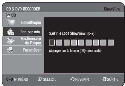 SAMSUNG DVD-HR777 - UTILISATION DE LA FONCTION SHOWVIEW - 8