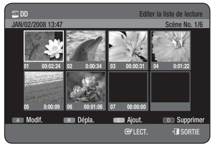 SAMSUNG DVD-HR777 - Utilisation du bouton PLAY LIST - 2
