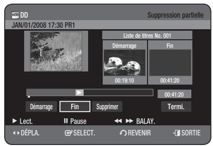 SAMSUNG DVD-HR777 - Utilisation du bouton TITLE LIST - 2