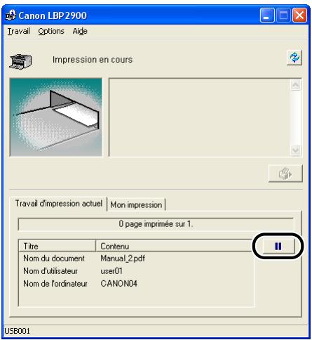 CANON LBP-2900 - Lancez l'impression. - 1