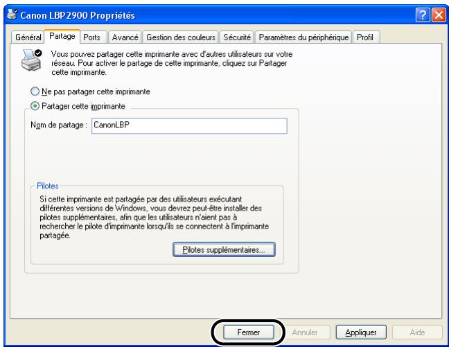 CANON LBP-2900 - Cliquez sur [fermer]. - 1