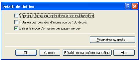 CANON LBP-2900 - Affichez l'onglet [finition] puis cliquez sur [détails de finition]. - 2