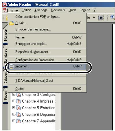 CANON LBP-2900 - Sélectionnez [imprimer] dans le menu [fichier] de l'application. - 1