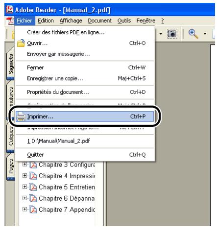 CANON LBP-2900 - Sélectionnez [imprimer] dans le menu [fichier] de l'application. - 1