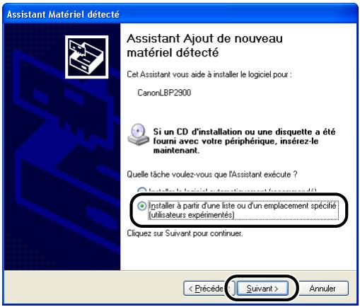 CANON LBP-2900 - Installation avec la fonction plug and play - 6