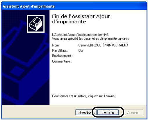 CANON LBP-2900 - Sélectionnez le réseau du serveur d'impression, puis cliquez sur [suivant] - 3