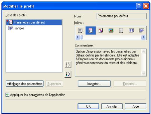 CANON LBP-2900 - Cliquez sur [ ] (modifier un profil) - 2